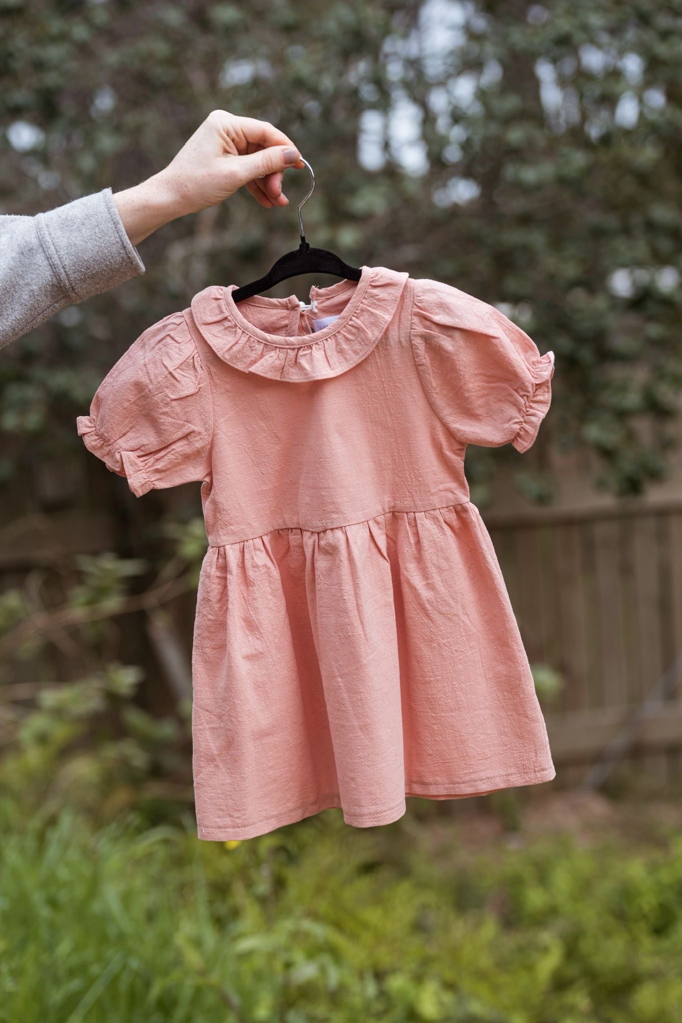 Vestido Lino Rosa