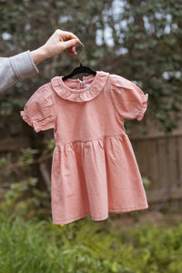 Vestido Lino Rosa
