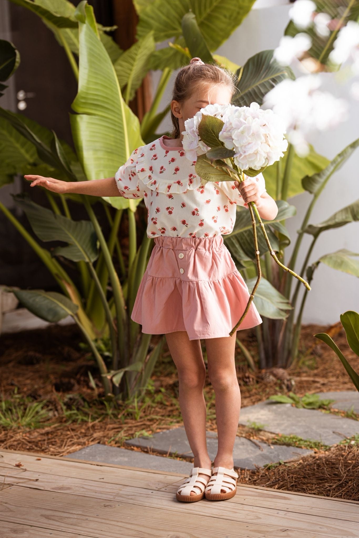 Falda y blusa Little Rose