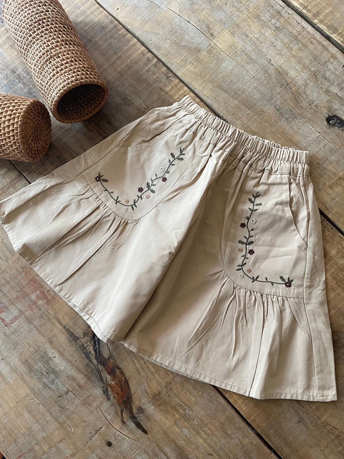 Pollera Short Granada Beige