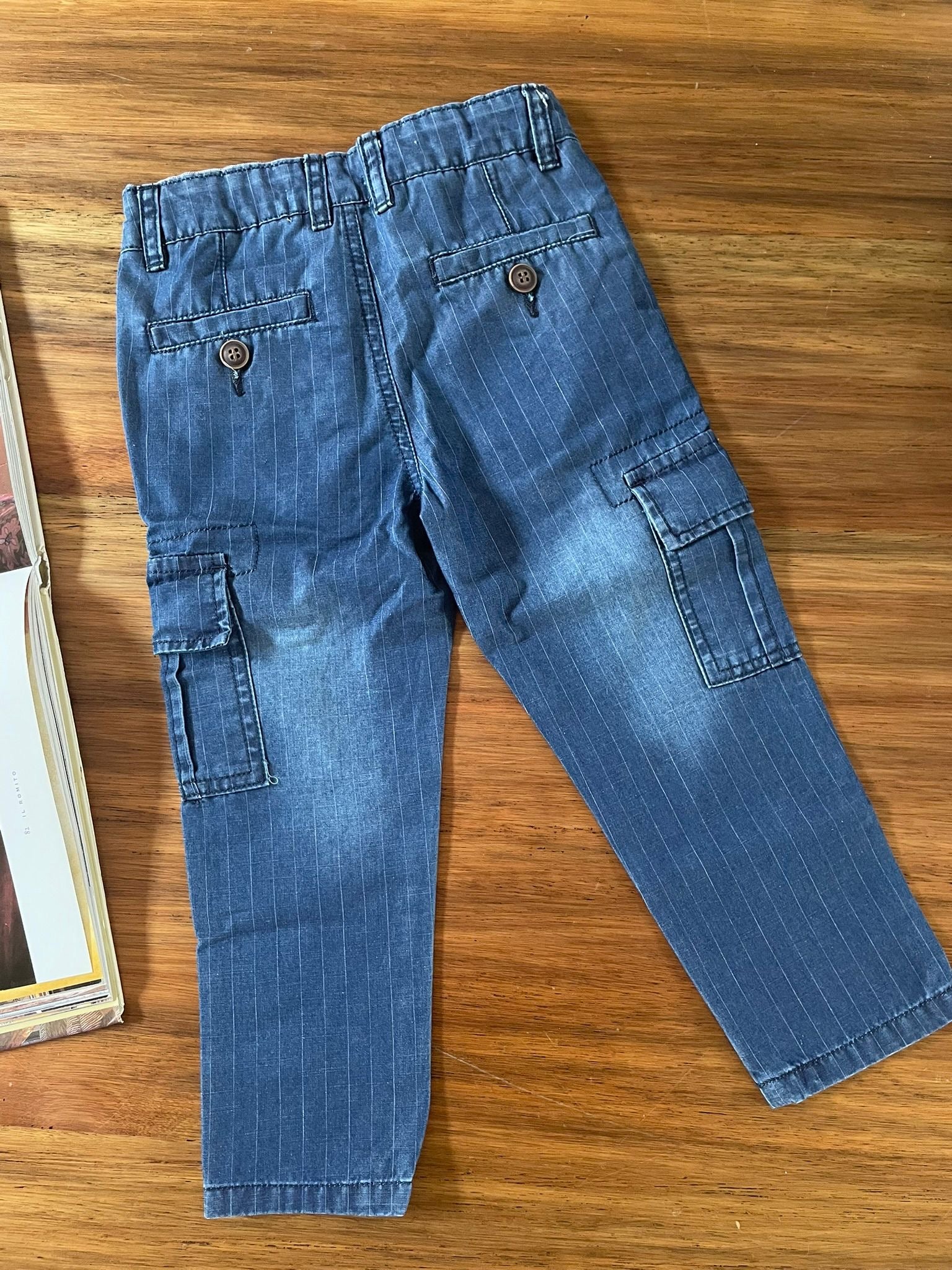 Pantalón Denim a Rayas
