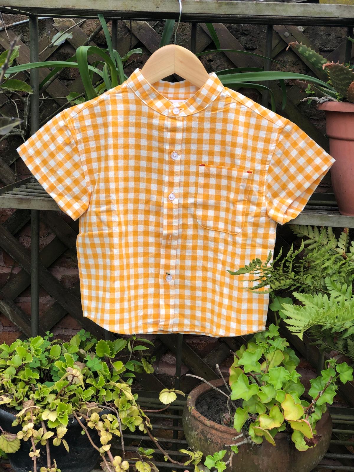 Camisa Vichy Yellow