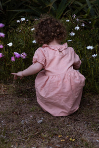 Vestido Lino Rosa