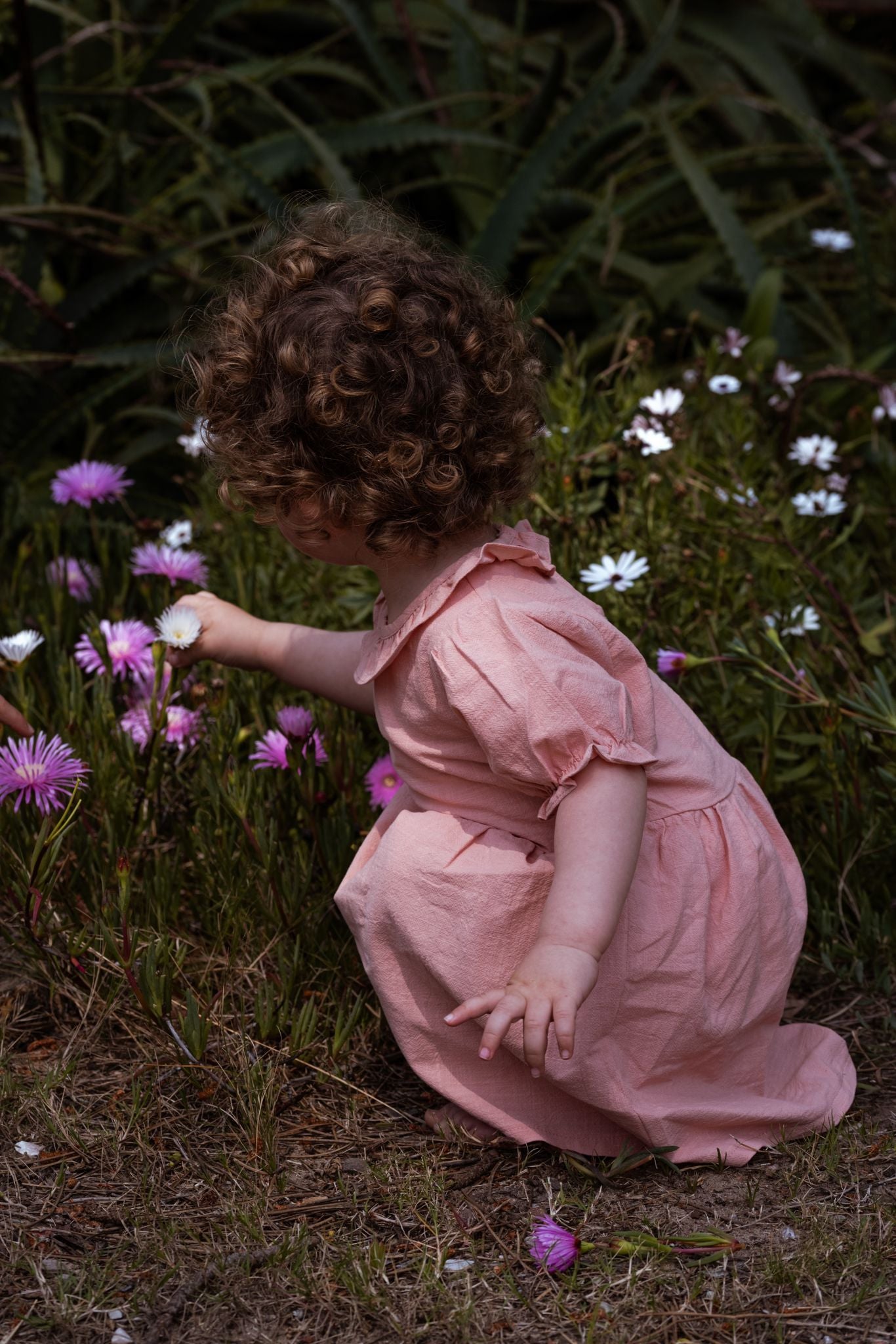 Vestido Lino Rosa