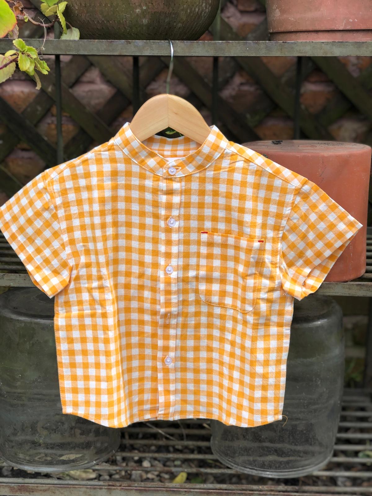 Camisa Vichy Yellow
