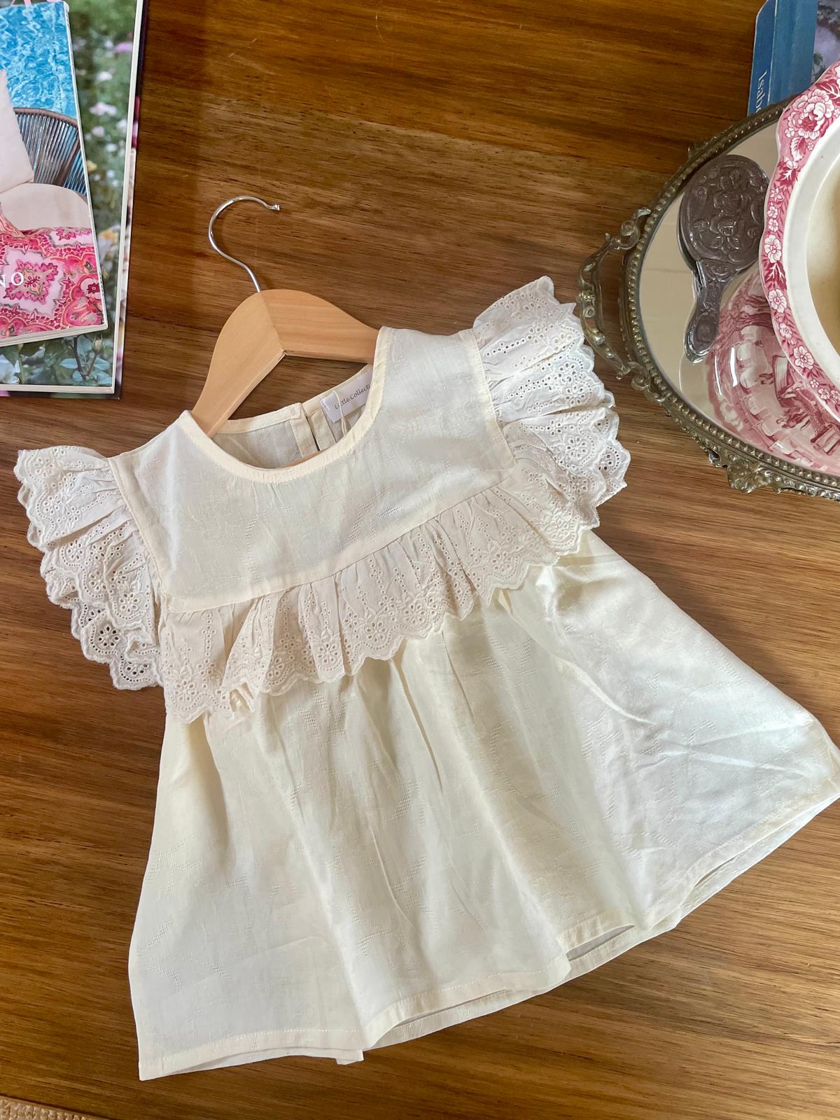 Blusa Voladito Crema