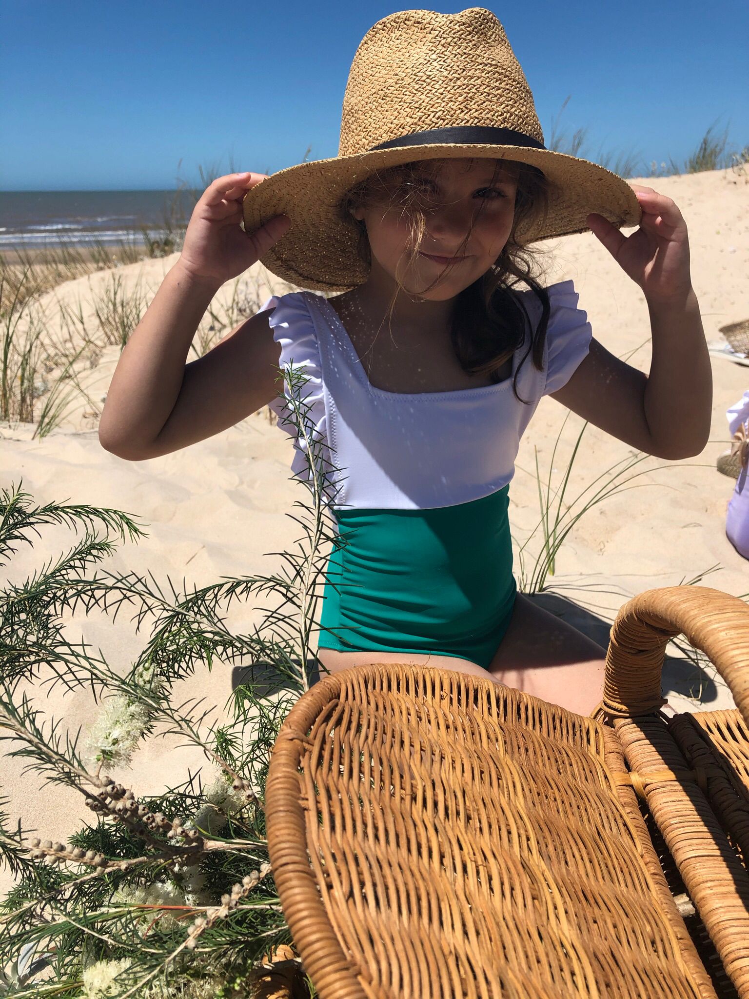 Traje de baño Green Flower