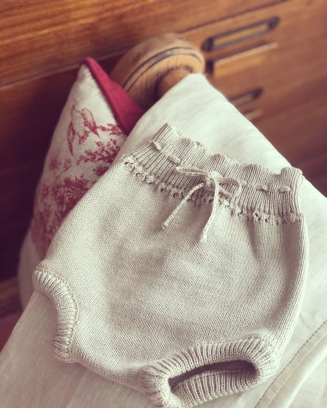 Bloomers tejido en Visón y Rosa