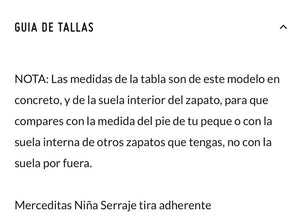 Merceditas niña serraje tira adherente - Color Beige